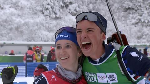 French Biathlete Antonin Guy wins his second gold of the Winter Youth Olympic Games Gangwon 2024