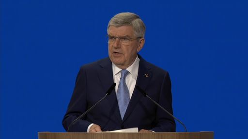 IOC President Thomas Bach opening remarks at start of IOC 144th Session in Costa Navarino, Greece