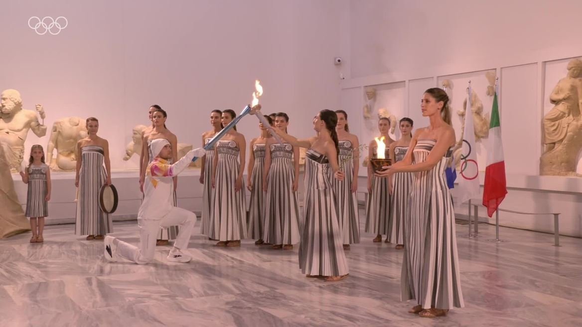 olympic-flame-lit-in-ancient-olympia-as-milano-cortina-2026-olympic-torch-relay-begins