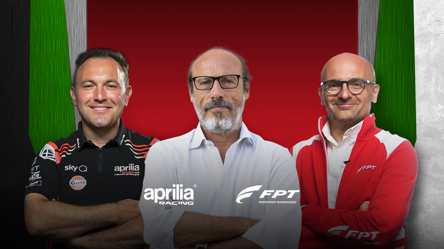 GUIDO MEDA INTERVIEWS FPT INDUSTRIAL AND APRILIA RACING ENGINE EXPERTS FOR THE NEW FPT WEBCAST PLATFORM