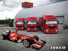Three Iveco Stralis Hi-Ways for the most popular Formula 1 team