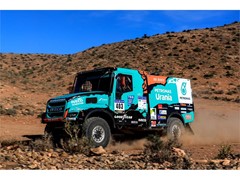 Team PETRONAS De Rooy IVECO on the podium in the first stage of the Africa Eco Race 2018