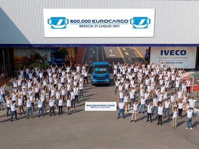 IVECO celebrates the 600,000th Eurocargo built at its iconic Brescia plant
