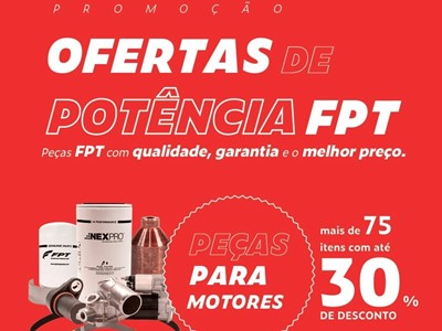 FPT Industrial oferece peças com descontos de até 30%