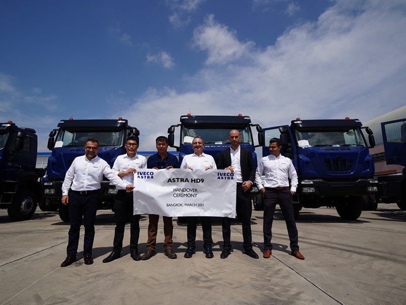 IVECO ASTRA delivers 15 HD9 Drilling trucks to D.M.I. in...
