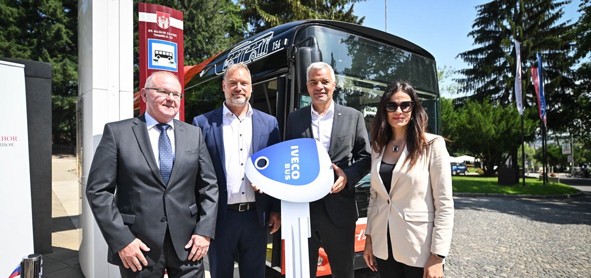 The IVECO BUS E-WAY electric city bus begins operating in Maribor in Slovenia