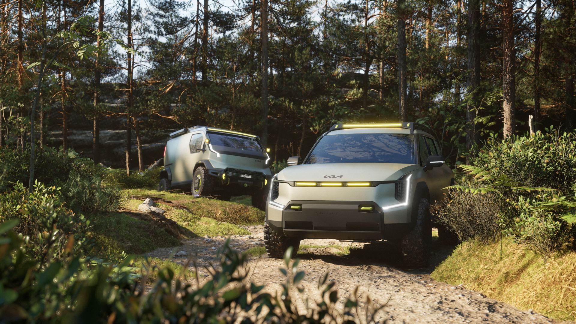 EV9 “ADVNTR” CONCEPT EV SUV and PV5 “WKNDR” CONCEPT EV VAN