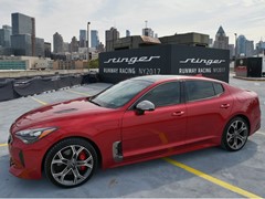 Kia makes the Ultimate Fashion Statement in New York with Star-Studded Stinger Runway Racing Challenge