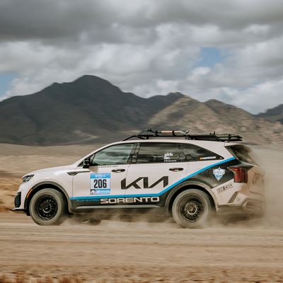 Kia Sorento Plug-In Hybrids Snag Spots on Rebelle Rally Podium