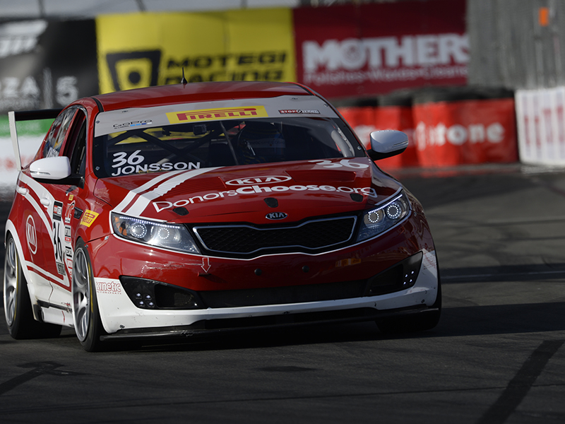 Kia Racing driver Nic Jonsson captures Kia’s first victory of the 2014 Pirelli World Challenge season Kia Racing driver Nic Jonsson captures Kia’s first victory of the 2014 Pirelli World Challenge season