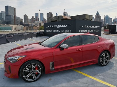 Kia makes the Ultimate Fashion Statement in New York with Star-Studded Stinger Runway Racing Challen