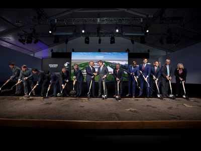 From left, Trip Tollison (President and CEO of the Savannah Economic Development Authority), Pat Wilson (Commissioner...