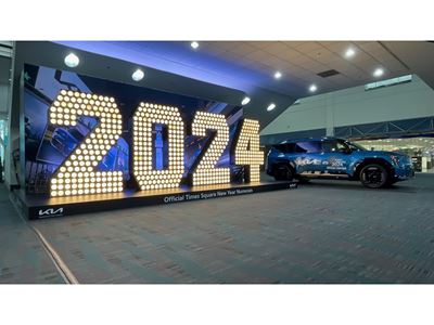 Kia America Ready to Ring in 2024 with Nationwide Tour of Iconic New Year’s Eve Numerals