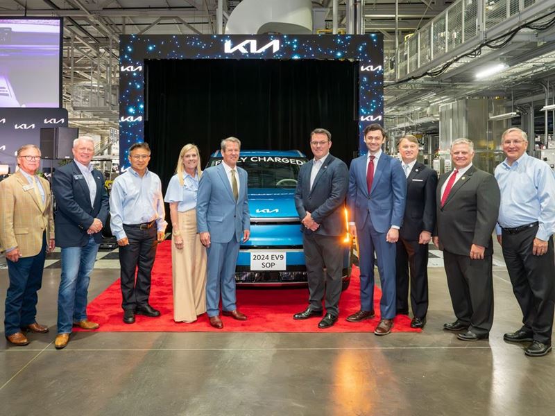 On Thursday, Kia Georgia, Inc. held a Start of Production ceremony for the all-electric 2025 Kia EV9 SUV. Pictured...