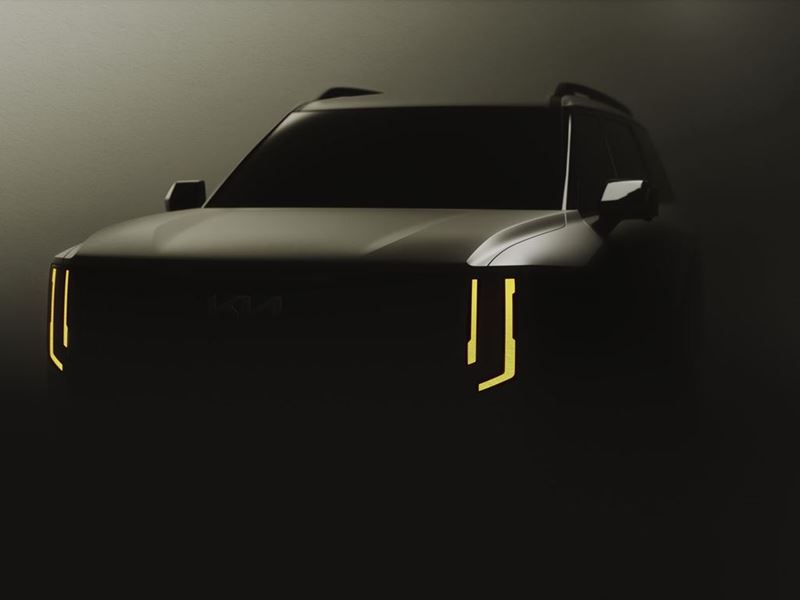 Kia reveals the first teaser images of the all-new 2027 Telluride SUV ahead of its global debut at the upcoming Los Ange