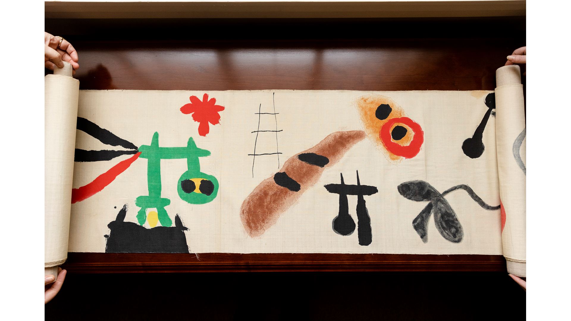 Joan Miro’s “Makemono” Scroll has been Acquired by the Library of Congress