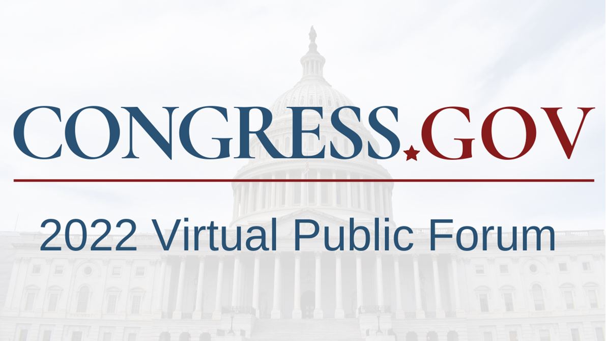 Library to Host Congress.gov Virtual Public Forum on Sept. 21