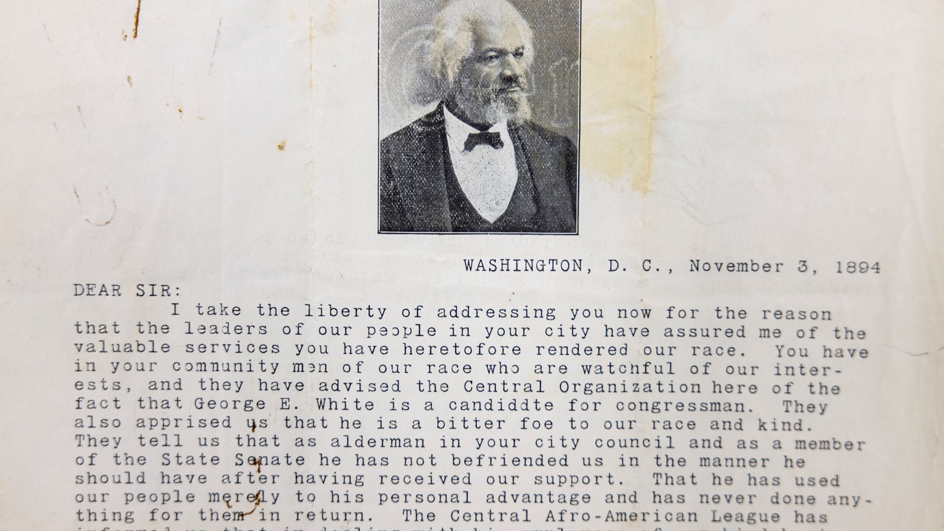 Items from the Frederick Douglass Papers