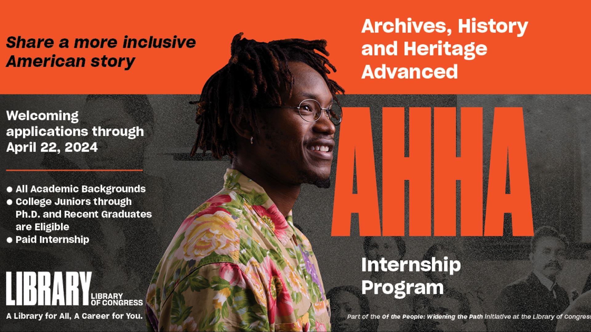 Library Seeks Applicants for the 2024 Archives History and Heritage Advanced Internship Program