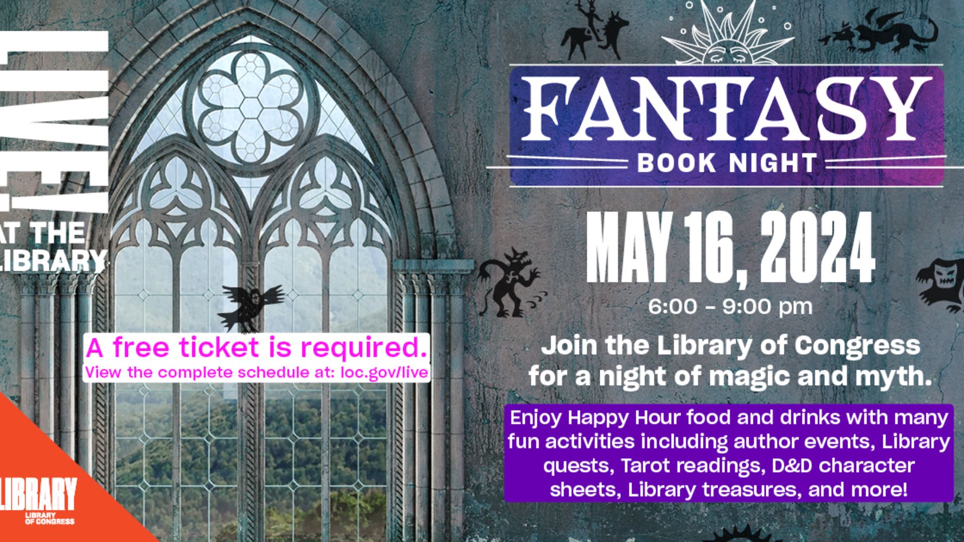 Live At The Library s Fantasy Book Night
