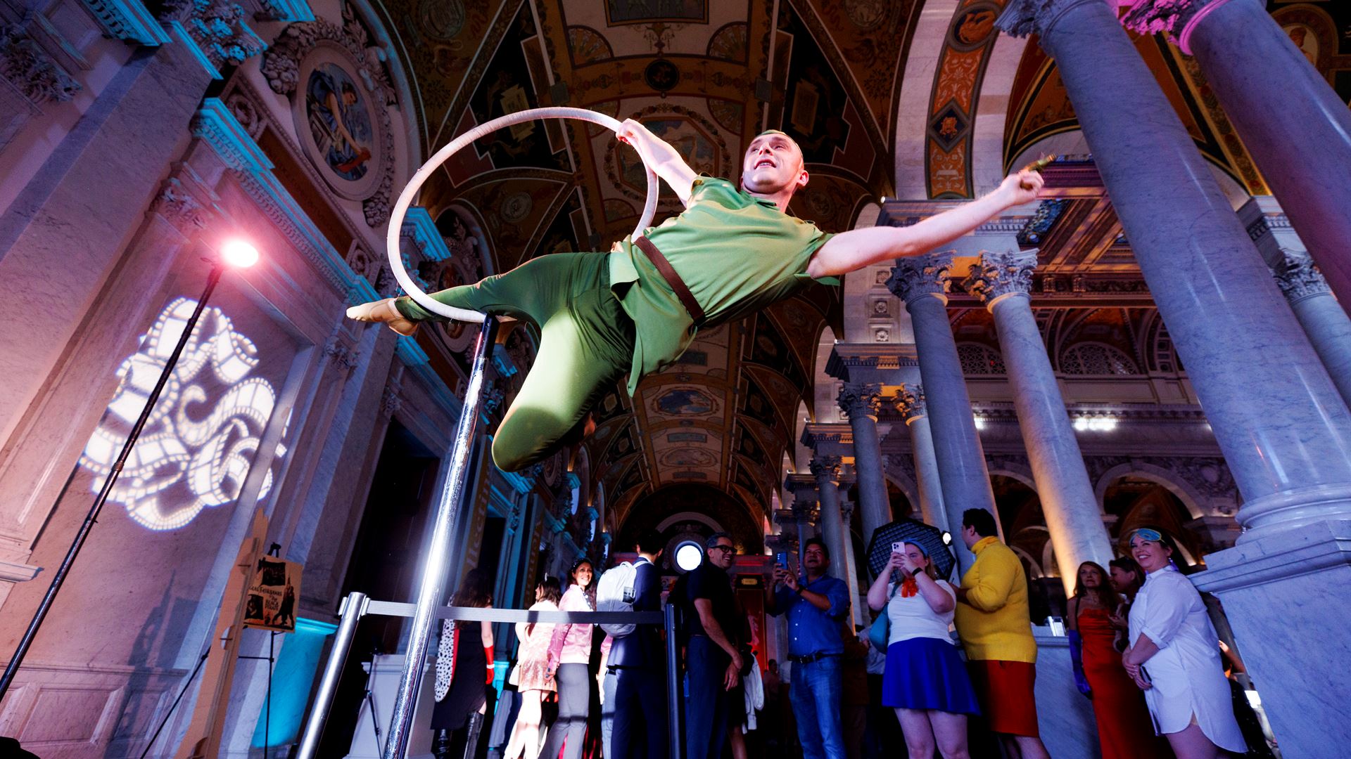 Aerial Artists at Film Costume Ball