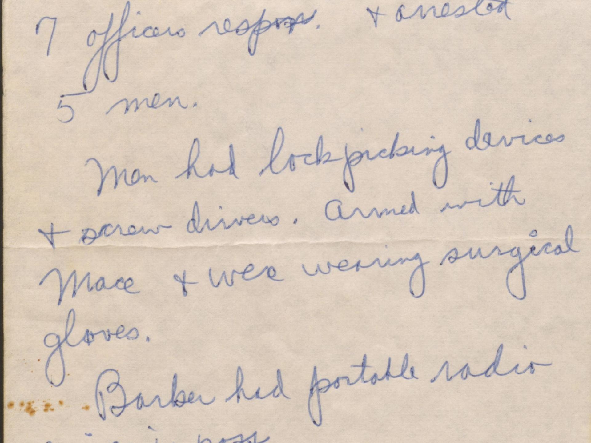 Fack Fbi Notes Notes of FBI Director