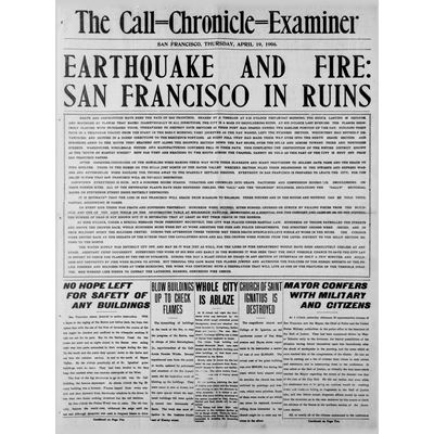 The Aftermath of the 1906 San Francisco Earthquake