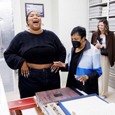 Lizzo with Librarian of Congress Carla Hayden