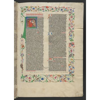 The Giant Bible of Mainz is one of the last great handwritten giant Bibles in Europe.