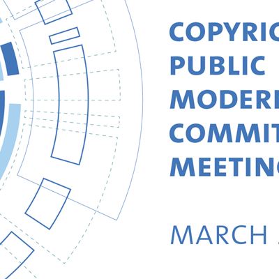Copyright Public Modernization Committee Meeting