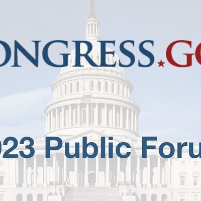 2023 Congress gov Public Forum