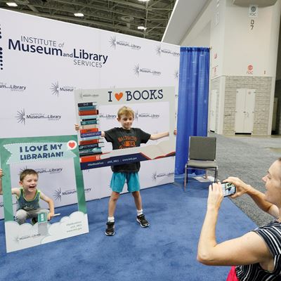 Family Fun at IMLS Photo Booth