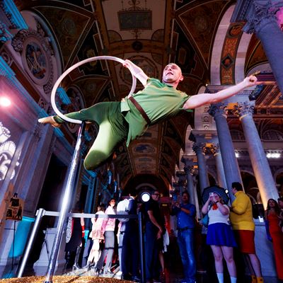 Aerial Artists at Film Costume Ball