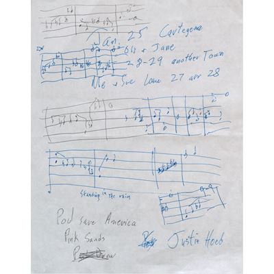 Music sketch written by Burt Bacharach