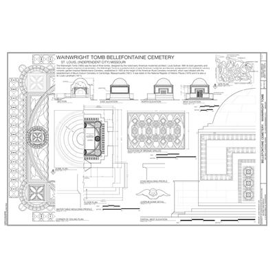 Wainwright Tomb drawing