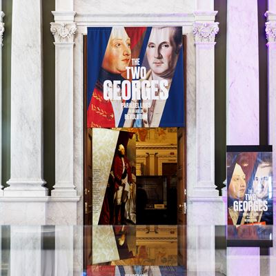 Two Georges Exhibition Entrance