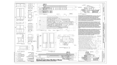 Richard and Alma Brothers House Drawing