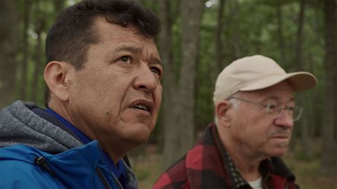 Passamaquoddy Dwayne Tomah and Donald Soctomah in Pine Island