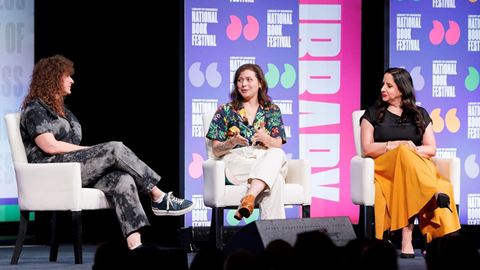 Casey McQuiston and Abby Jimenez at National Book Festival