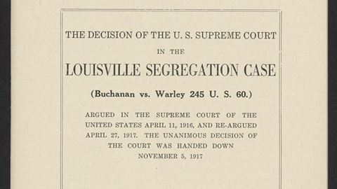 Louisville Segregation Case