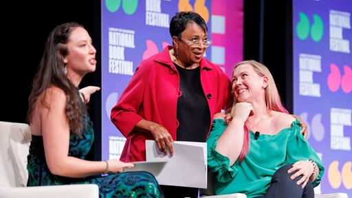 Emily Kwong Carla Hayden and Rebecca Yarros