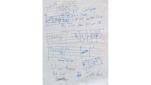 Music sketch written by Burt Bacharach