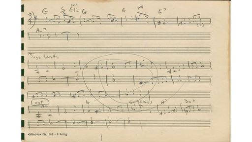 Unidentified music manuscript by Burt Bacharach