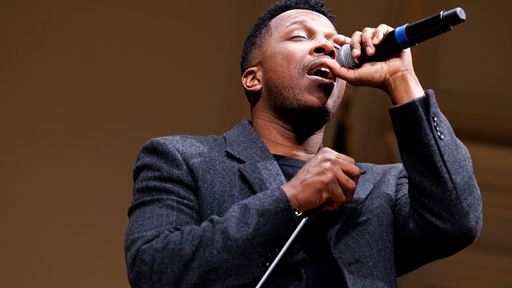 Leslie Odom Jr Sings at Library