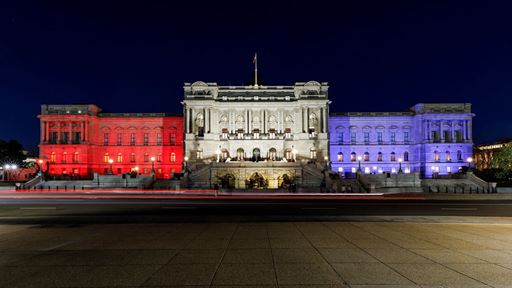 jefferson-building-in-red--white-and-blue