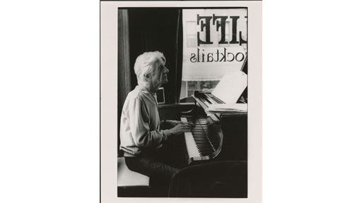 Photograph of Gil Evans from the Lee Mergner Jazz Photography Collection Photo 1