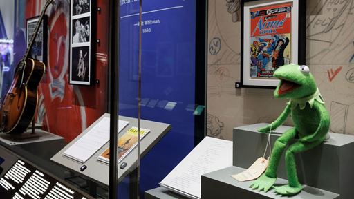 popular-culture-items-including-kermit-the-frog-on-view