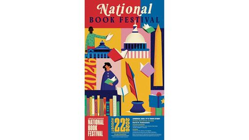 Andrew Bannecker Brings Color and Joy to 2026 National Book Festival Poster