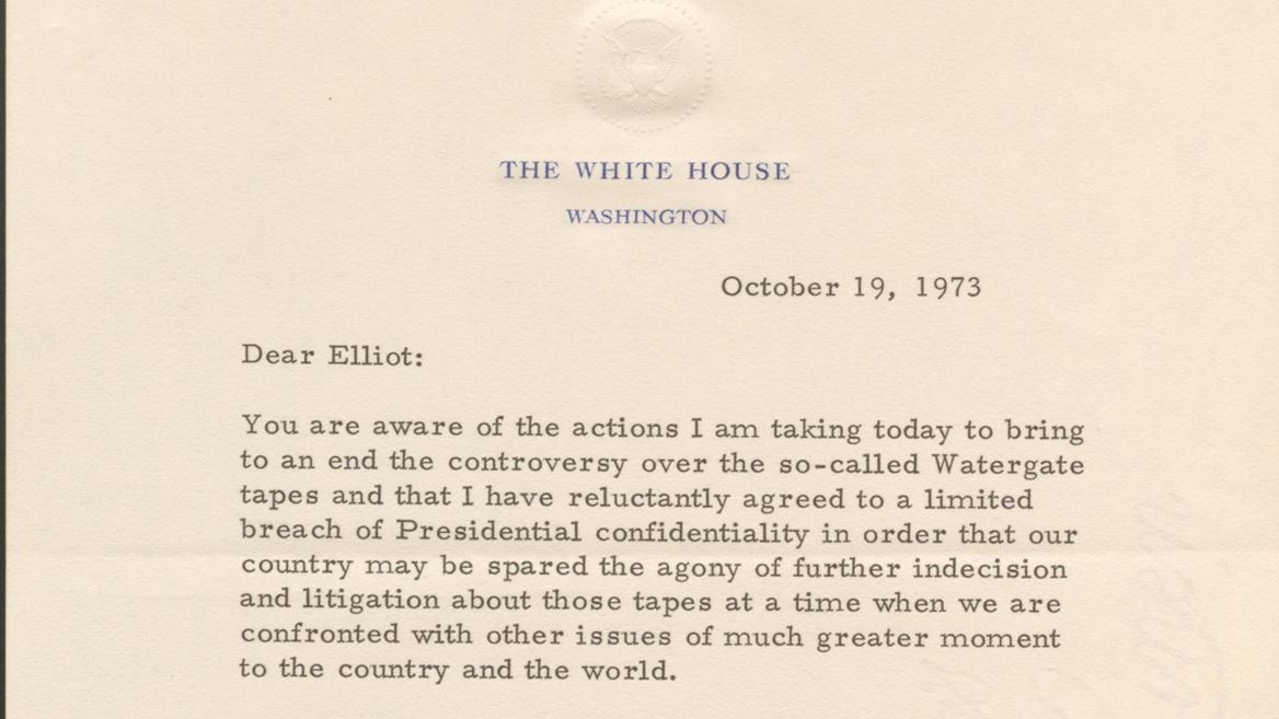 Nixon Letter to Richardson