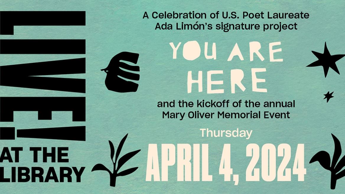 Celebrate National Poetry Month and National Library Month during Live at the Library in April